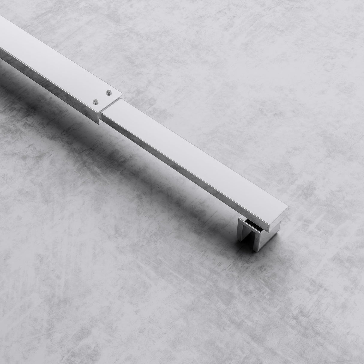 Barre de support pour paroi de douche Glasvilla | Stabilisateur de paroi vitrée pour douches à l'italienne | Pivote à 180° pour verre de 6 à 10 mm d'épaisseur