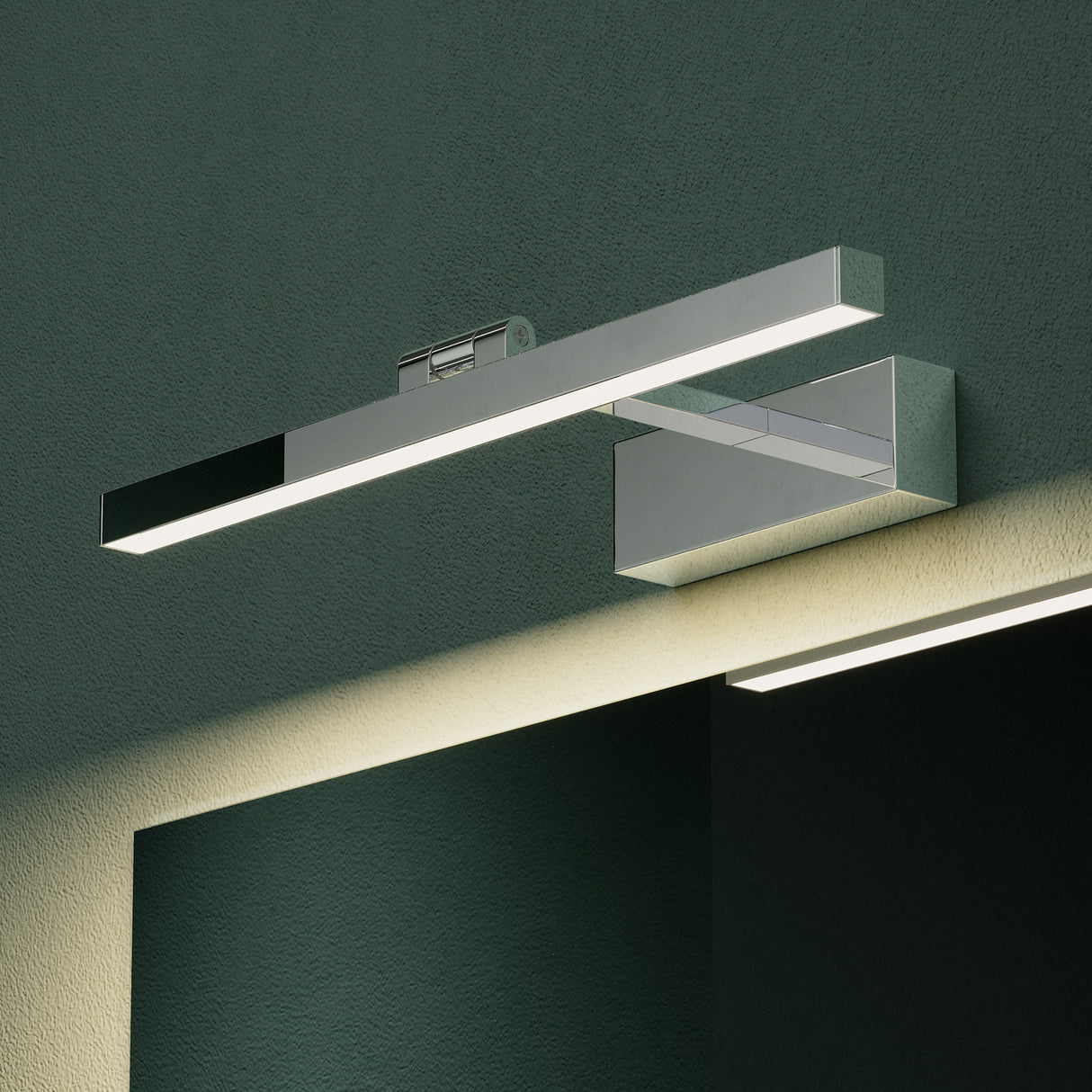 glasvilla Lampe de Salle de Bain LED pour Miroir | Lampe de Miroir 4000K pour Salle de Bain | Applique LED 9W Rotatif à 180° Strahlenschön