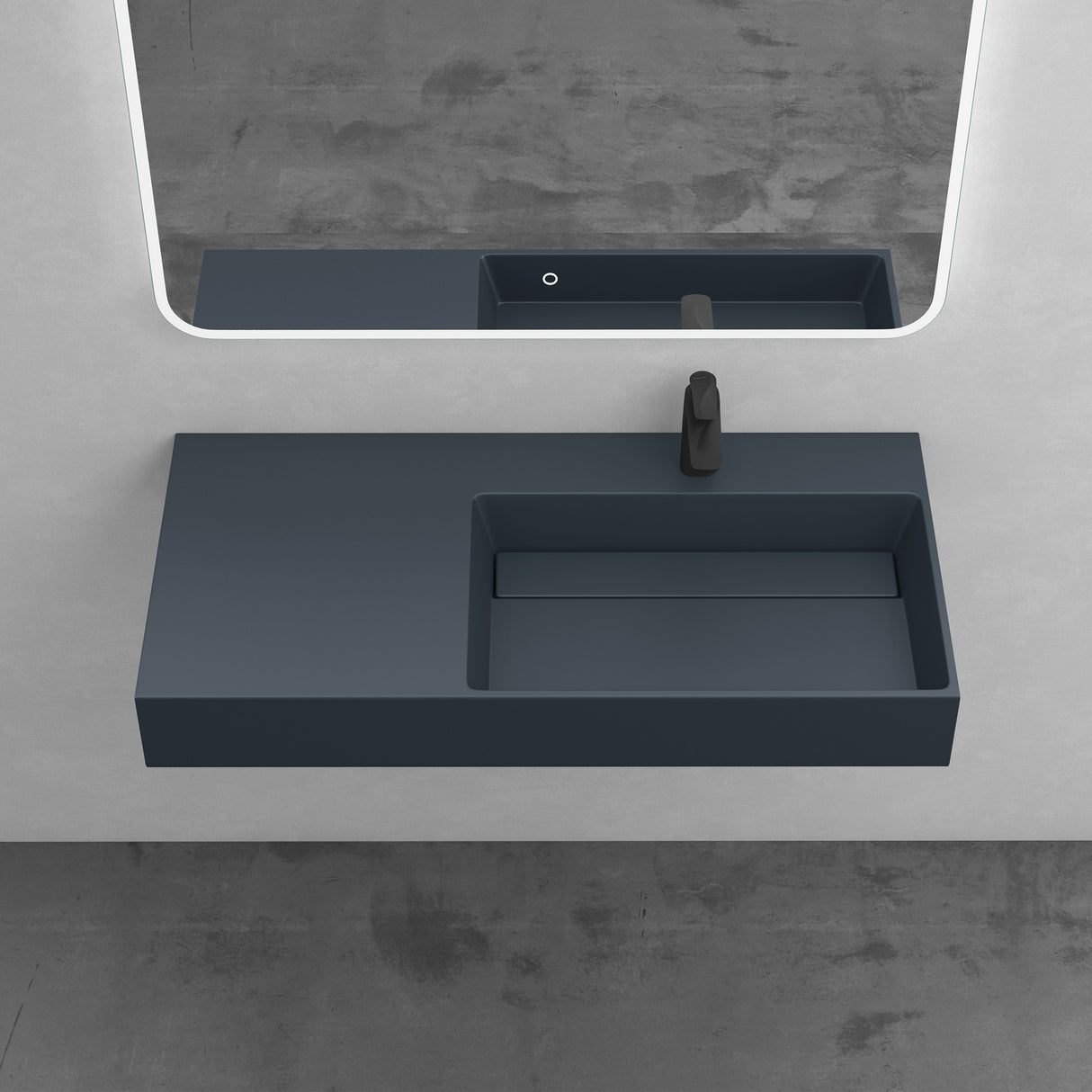 glasvilla Lavabo da Appoggio Lavandino Bagno Sospeso da Marmo Fuso Col12