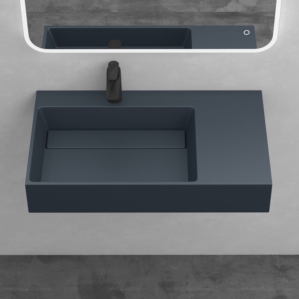 glasvilla Lavabo da Appoggio Lavandino Bagno Sospeso da Marmo Fuso Col12