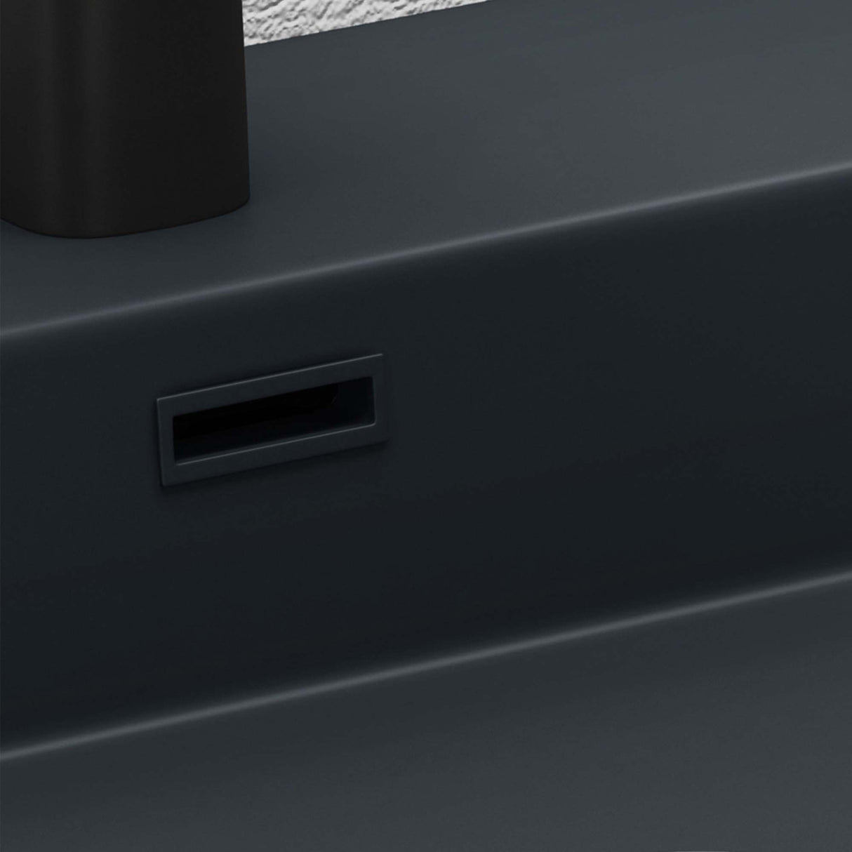 Lavabo à poser Glasvilla, lavabo mural, vasque en fonte minérale, salle de bain, rectangulaire, Col06