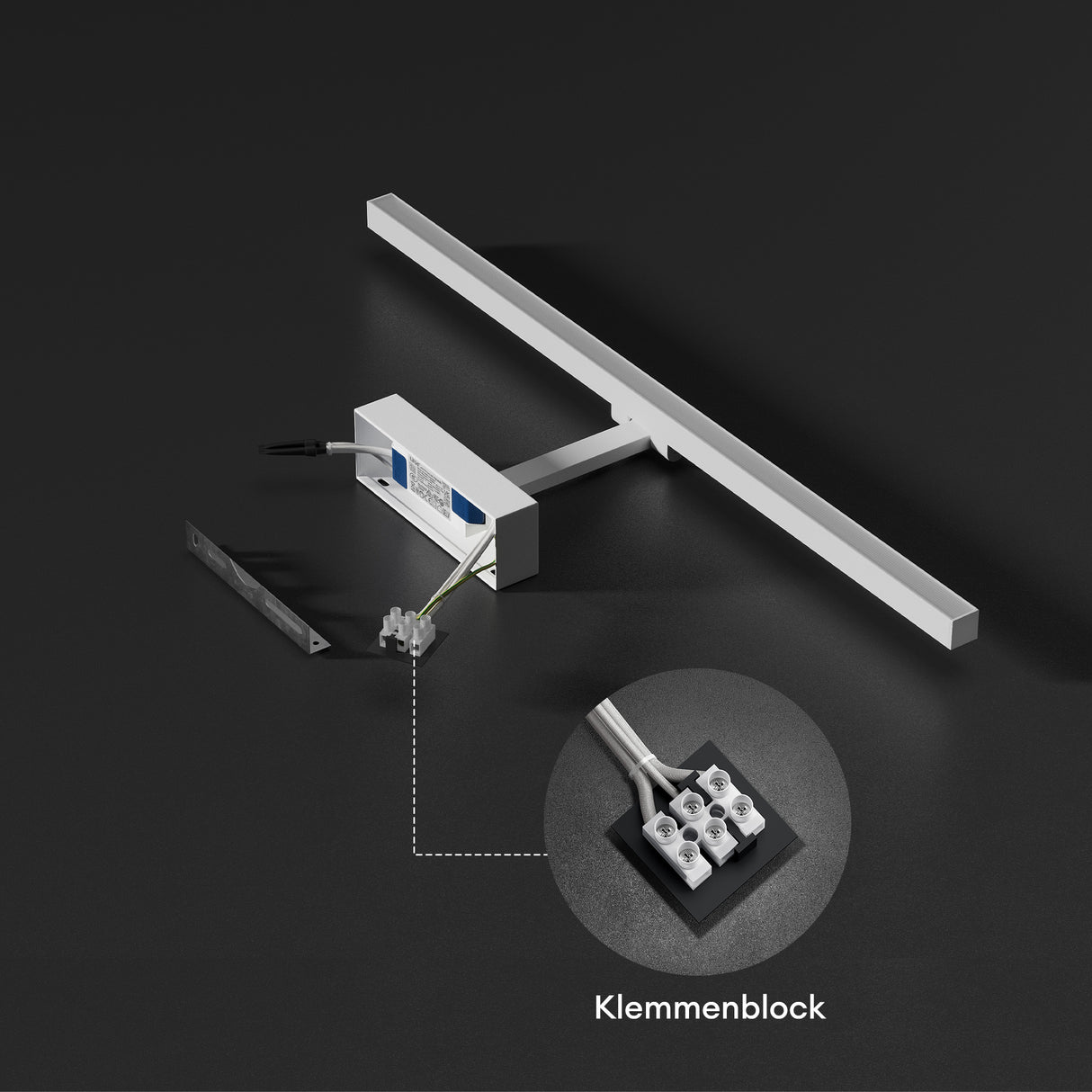 glasvilla Lampe de Salle de Bain LED pour Miroir | Lampe de Miroir 4000K pour Salle de Bain | Applique LED 9W Rotatif à 180° Strahlenschön