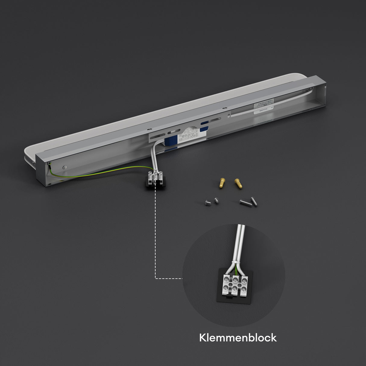 glasvilla Spiegelleuchte LED Badlampe | Spiegellampe, 4000K Badezimmer Lampe | LED Wandleuchte SparkLuxe