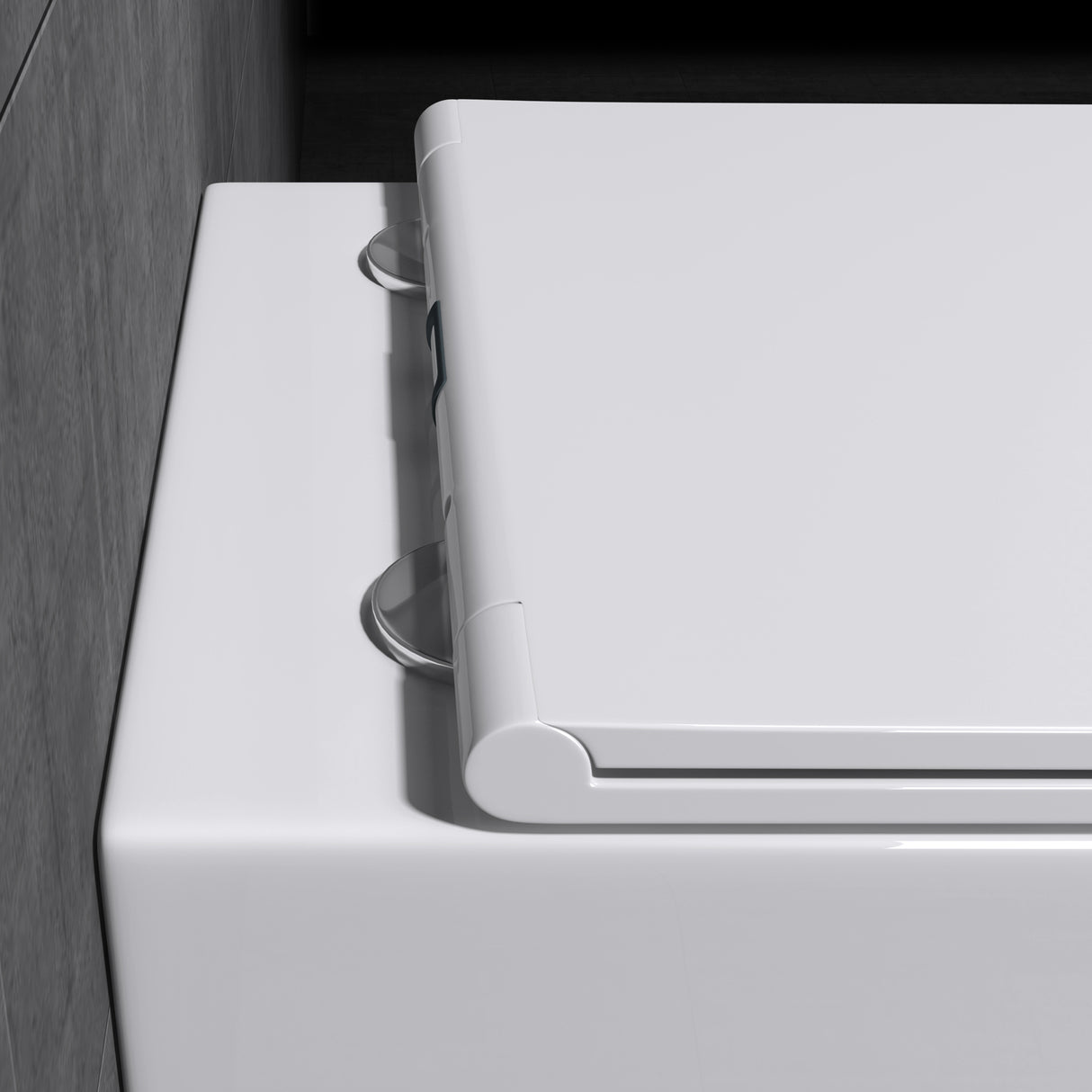 glasvilla Spülrandlos Wand WC negro Hänge WC + asiento de WC (con Softclose) A112 NUEVO!!!