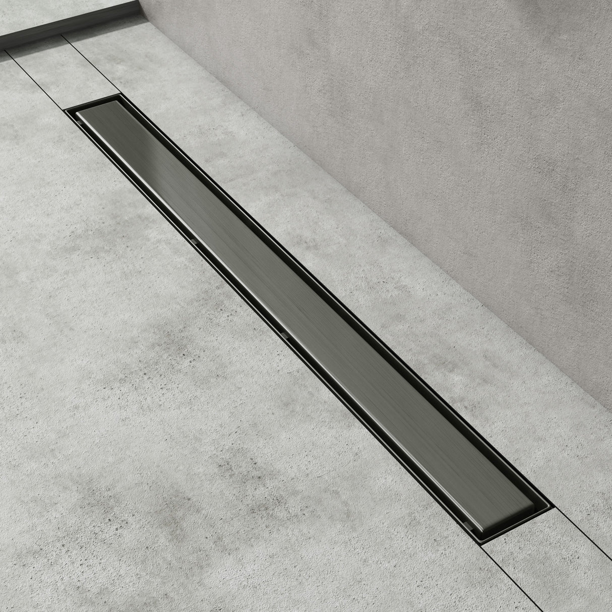 Bonde de douche Glasvilla en acier inoxydable | Kit de siphon complet pour salle de bain | Carrelable, débit de 35 l/min | Filtre à cheveux KE110