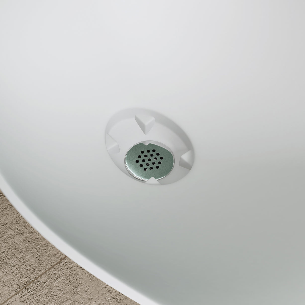 glasvilla Lavabo da Appoggio da Marmo Fuso 80x37x22cm, Lavandino Bagno con Piletta di Scarico Bianco Opaco Col816