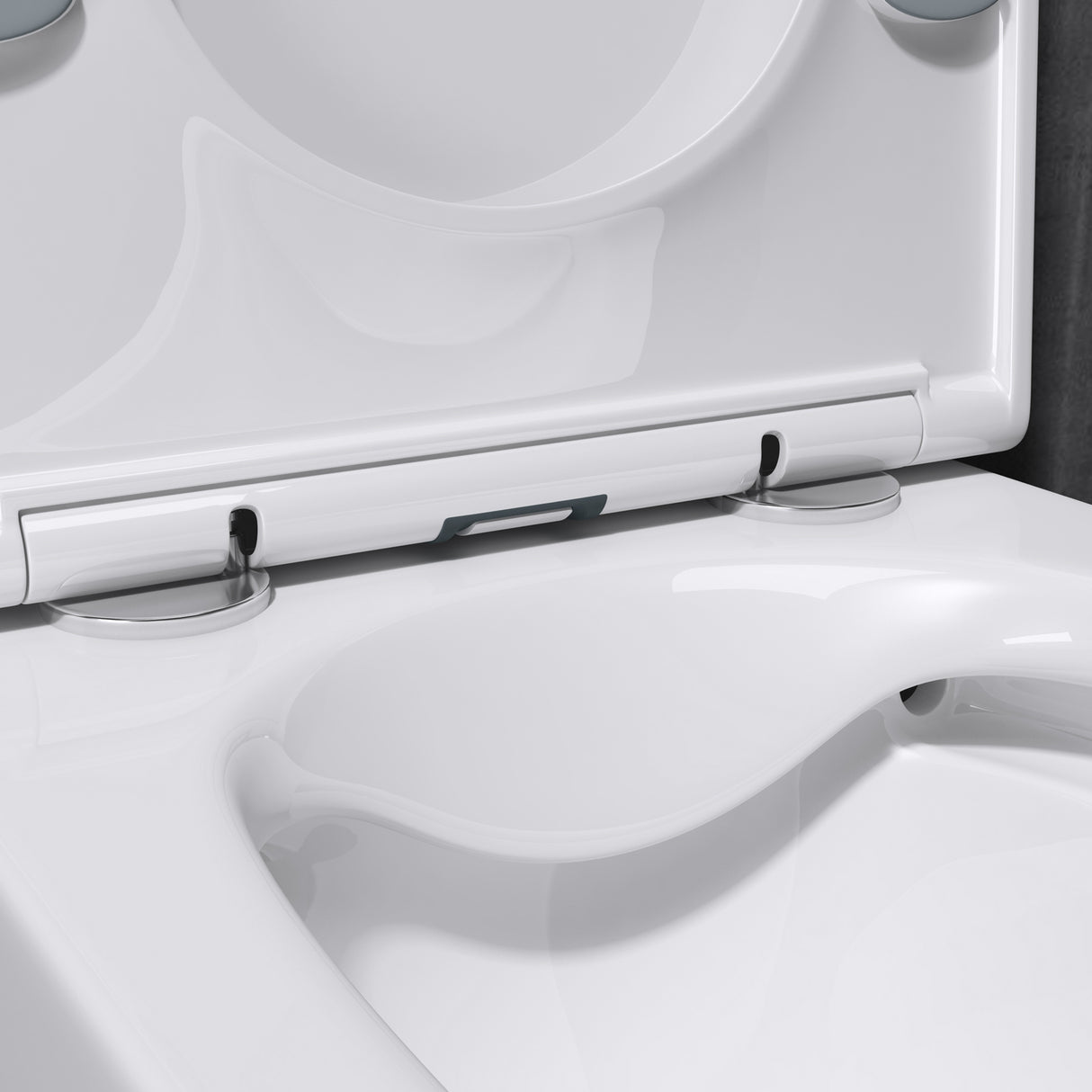 glasvilla Spülrandlos Wand WC negro Hänge WC + asiento de WC (con Softclose) A112 NUEVO!!!