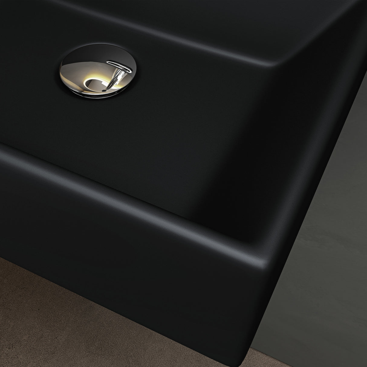 Vasque à poser en céramique Glasvilla, vasque murale, meuble sous-vasque avec revêtement nano Brussels206