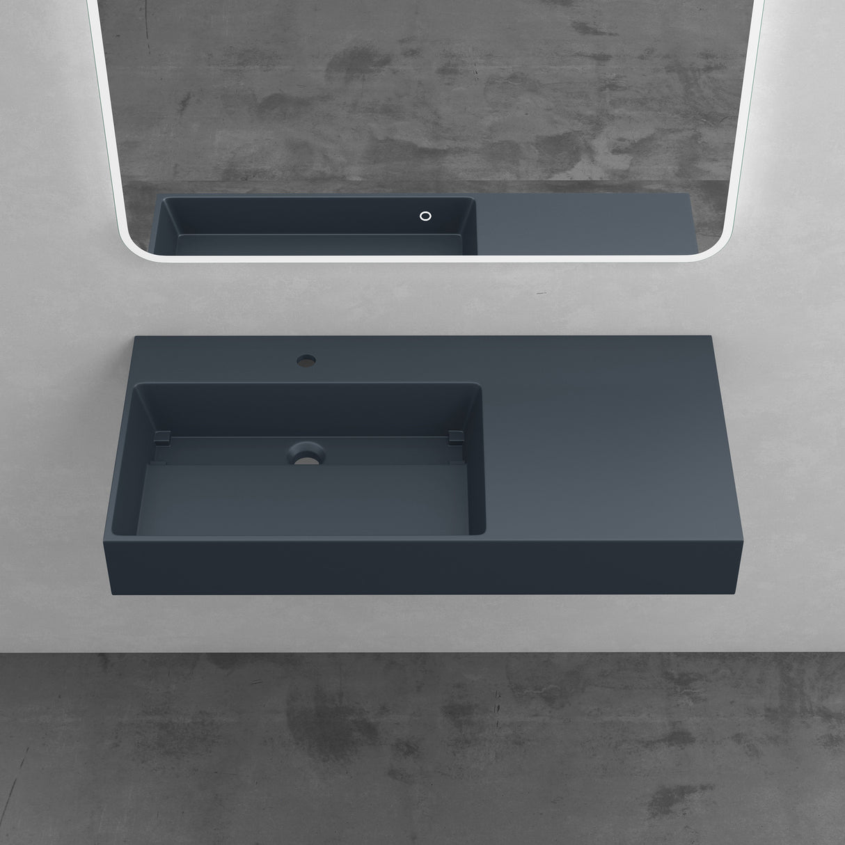 glasvilla Lavabo da Appoggio Lavandino Bagno Sospeso da Marmo Fuso Col12