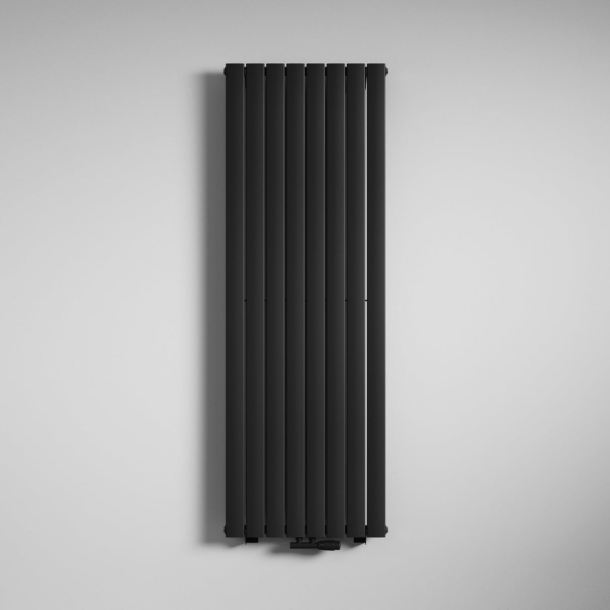 radiador plano Glasvilla con conexión central y conexión lateral, radiador de panel, calefacción de baño, de una capa de acero FV