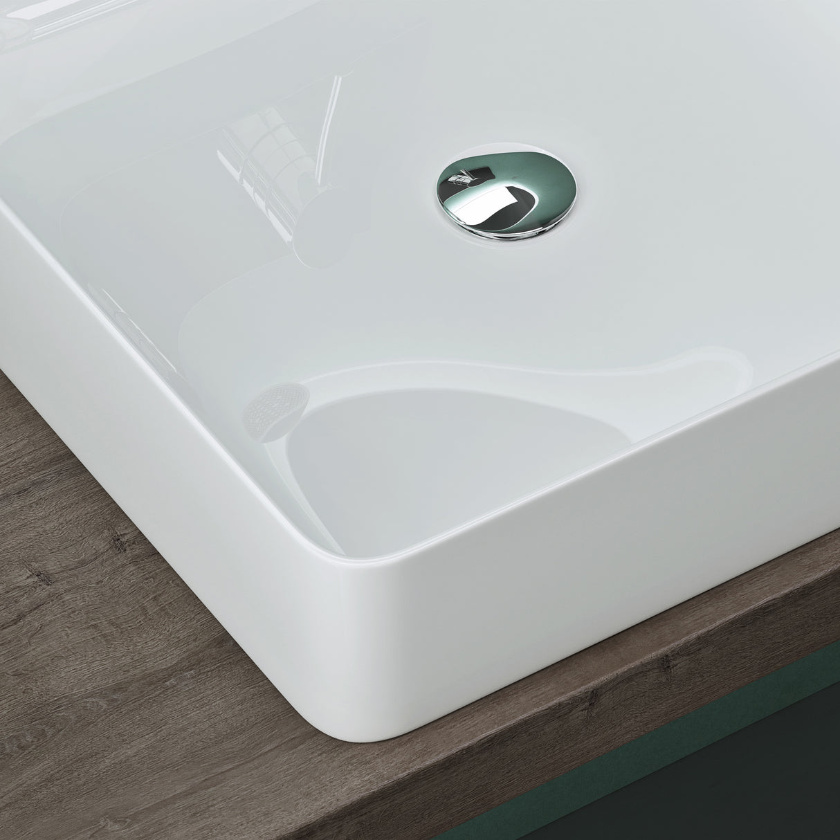 Vasque à poser blanche Glasvilla, cuve en céramique, Bruxelles105