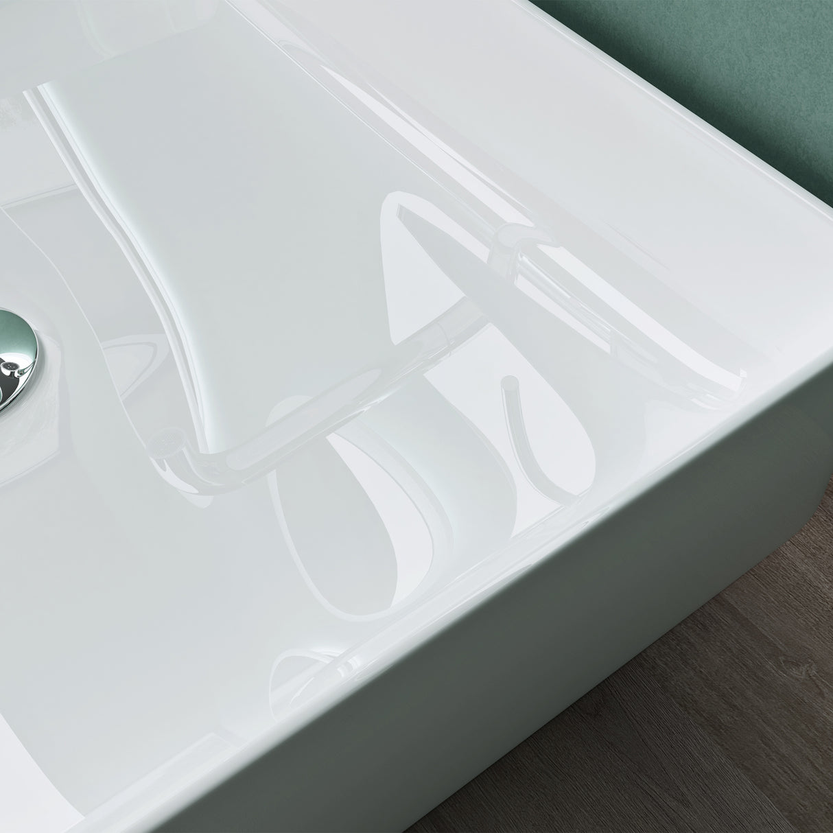 Vasque à poser blanche Glasvilla, cuve en céramique, Bruxelles105