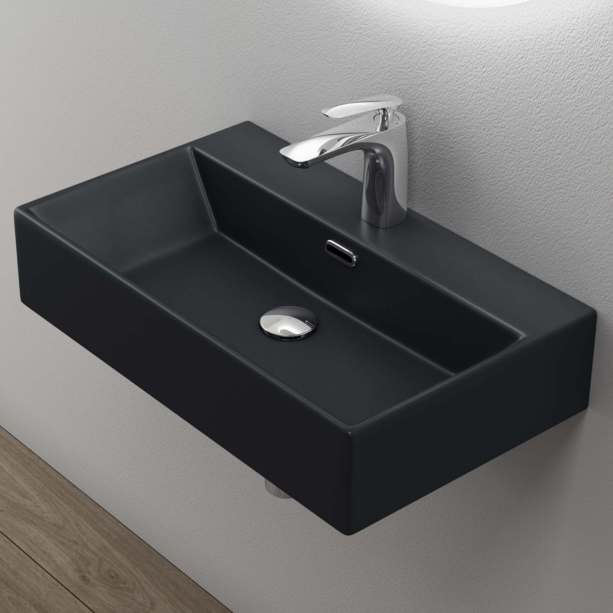 Vasque à poser en céramique Glasvilla, vasque murale, meuble sous-vasque avec revêtement nano Brussels206