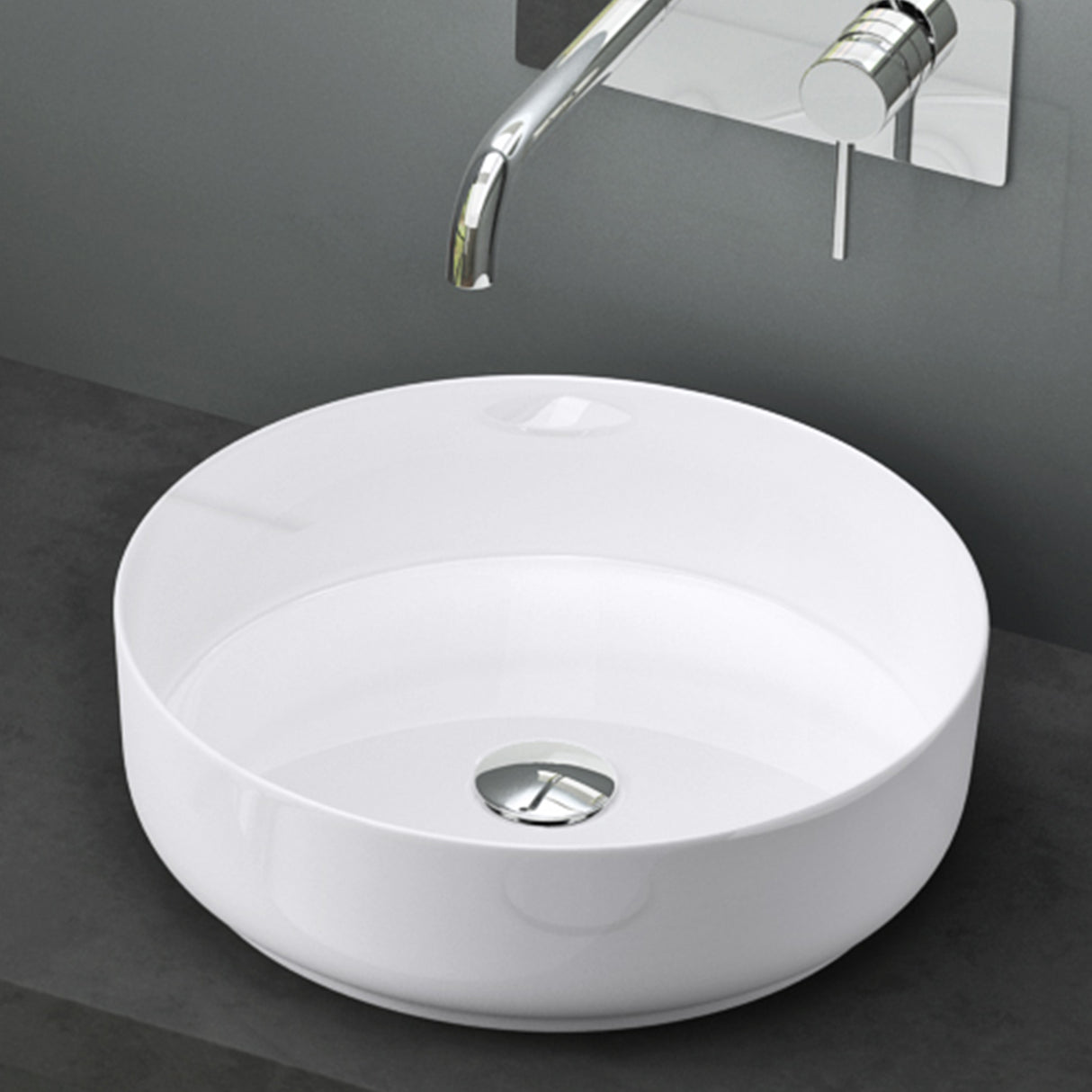 glasvilla lavabo lavabo sobre encimera cuenco redondo lavabo de cerámica con recubrimiento nano Bruselas203