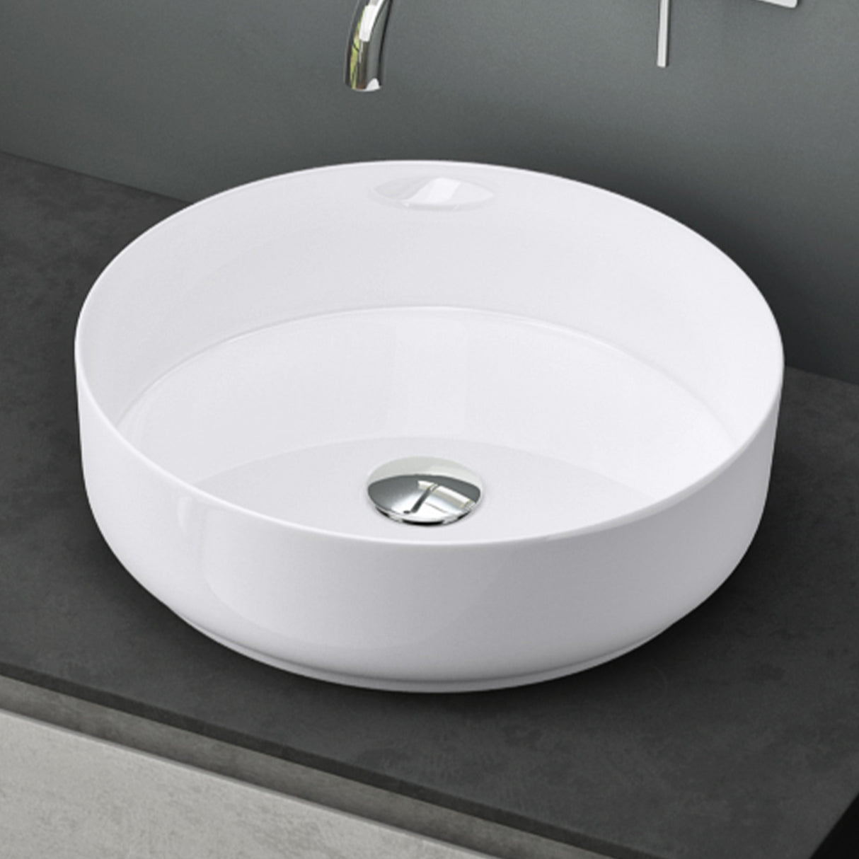 glasvilla lavabo lavabo sobre encimera cuenco redondo lavabo de cerámica con recubrimiento nano Bruselas203