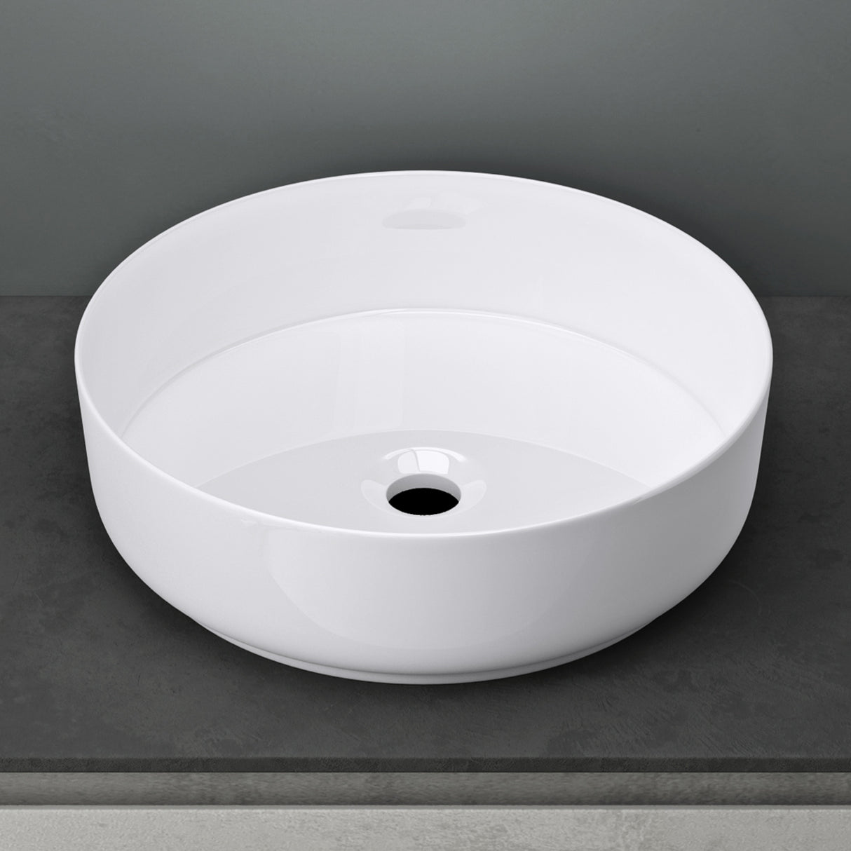 glasvilla lavabo lavabo sobre encimera cuenco redondo lavabo de cerámica con recubrimiento nano Bruselas203