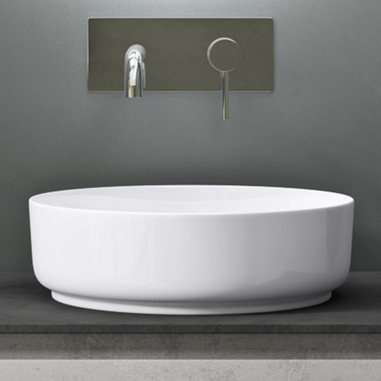 glasvilla lavabo lavabo sobre encimera cuenco redondo lavabo de cerámica con recubrimiento nano Bruselas203