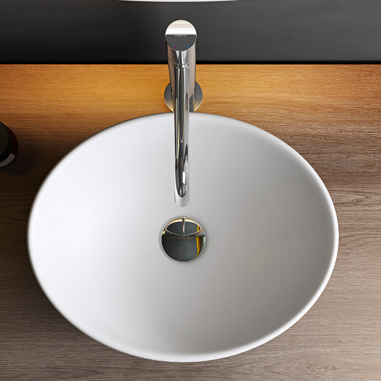 Lavabo de Encimera Glasvilla Brüssel205 Diseño Ovalado con Sellado Nano