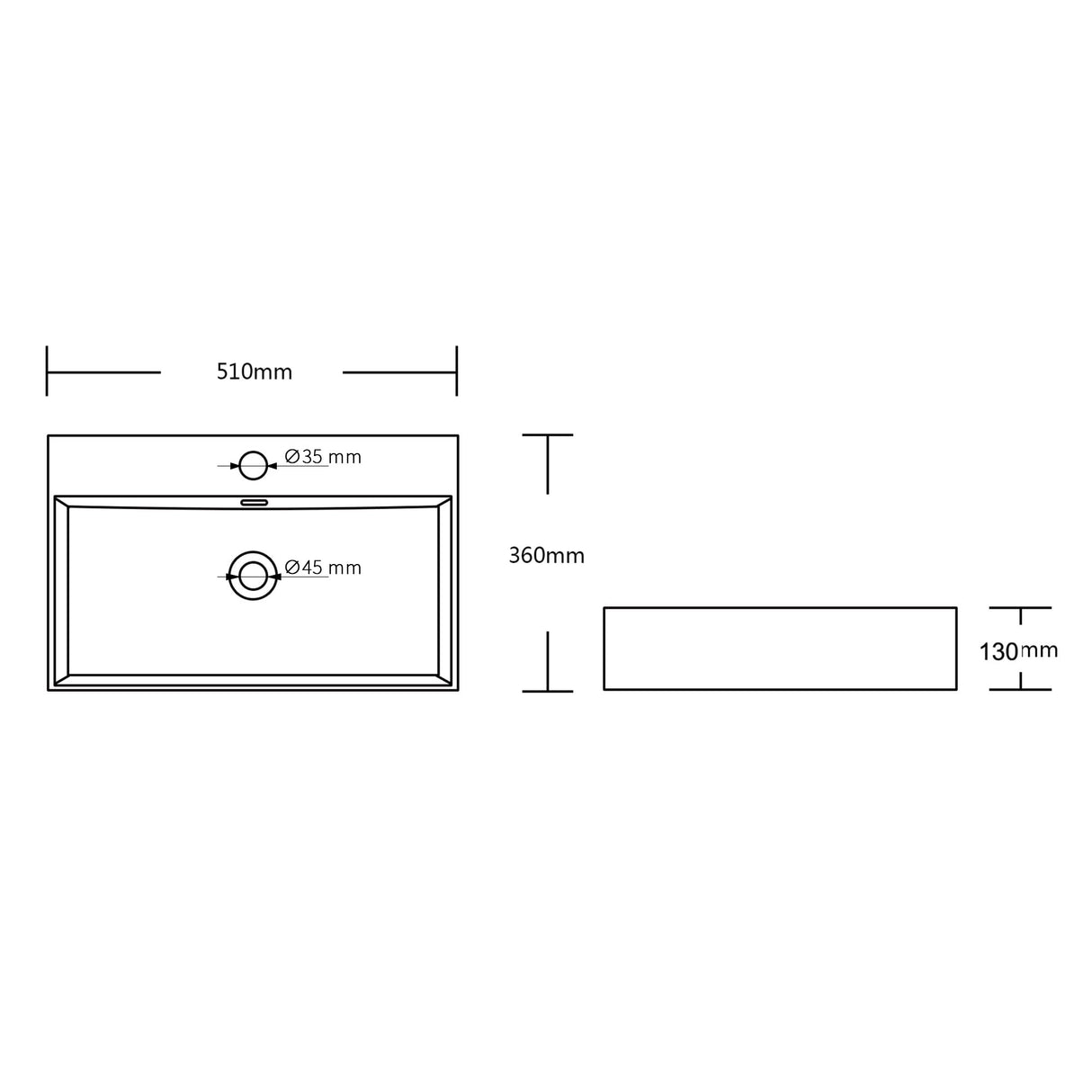 glasvilla Waschbecken keramik Aufsatzwaschbecken Hängewaschbecken Waschtisch mit Nano-Bechichtung Brüssel206