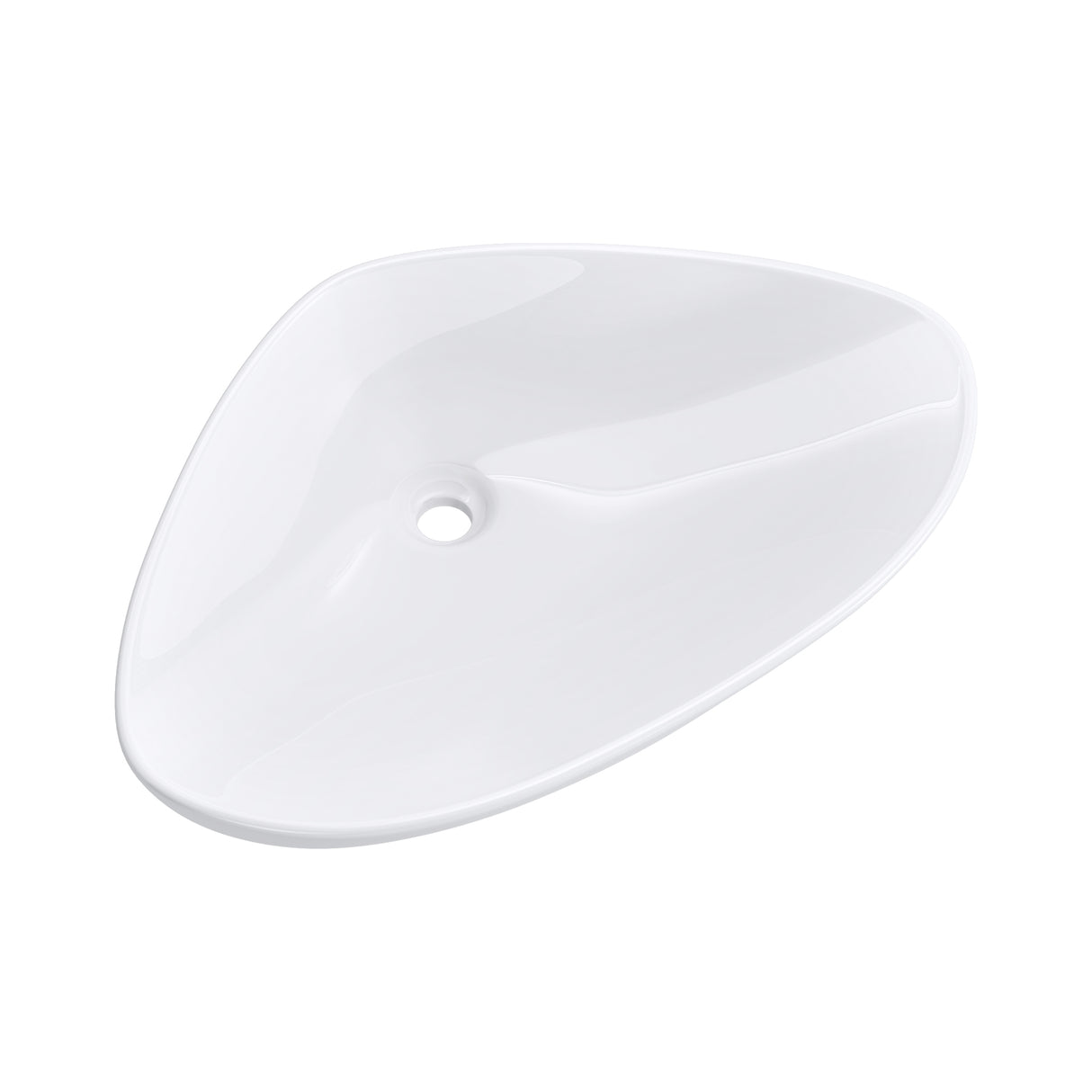 glasvilla lavabo lavabo de encimera cuenco lavabo de encimera de cerámica cuenco de encimera en blanco incl. recubrimiento nano Brüssel215