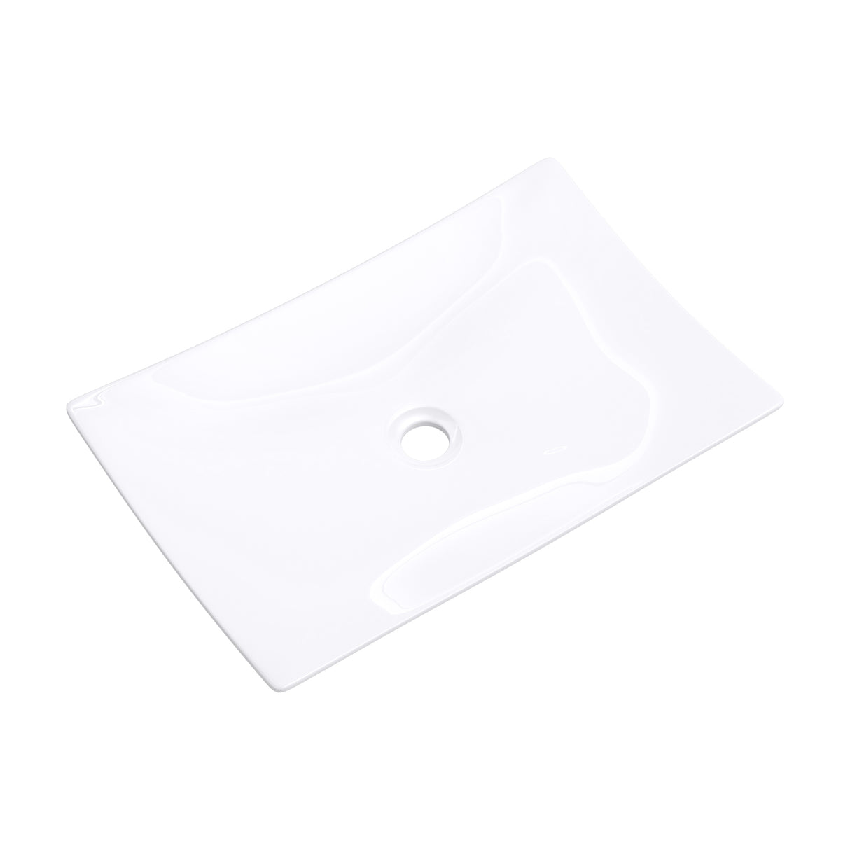 glasvilla Waschbecken Aufsatzwaschbecken, Keramik,weiß mit Nano-Beschichtung Brüssel5096