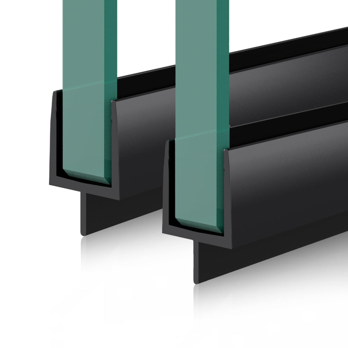 Joint de douche en PVC Glasvilla | Joint de porte de douche pour verre de 6 à 8 mm d'épaisseur | Joint de remplacement pour portes et parois de douche