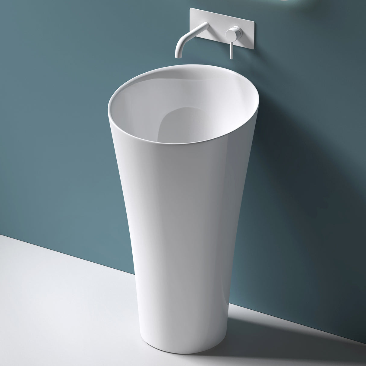 glasvilla lavabo lavabo de pie de mineral columna de lavabo columna Colossum33