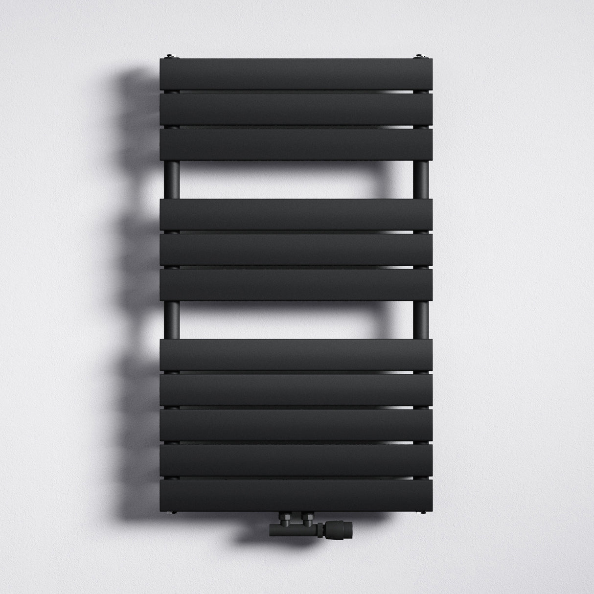 glasvilla Radiateur de Salle de Bain Raccordement Latéral Plat et Raccordement Central Radiateur Panneau Chauffe-Serviettes Horizontal FH