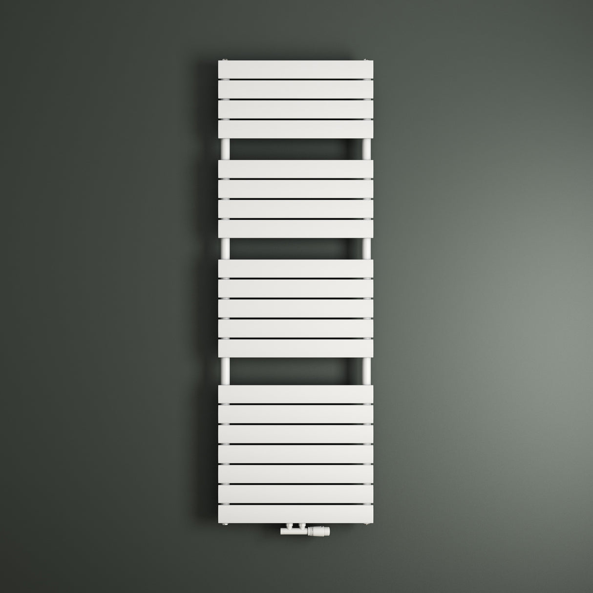 glasvilla Radiateur de Salle de Bain Raccordement Latéral Plat et Raccordement Central Radiateur Panneau Chauffe-Serviettes Horizontal FH