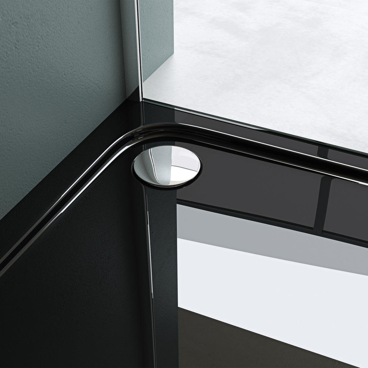 Receveur de douche Glasvilla en acrylique sanitaire, pentagonal Faro5