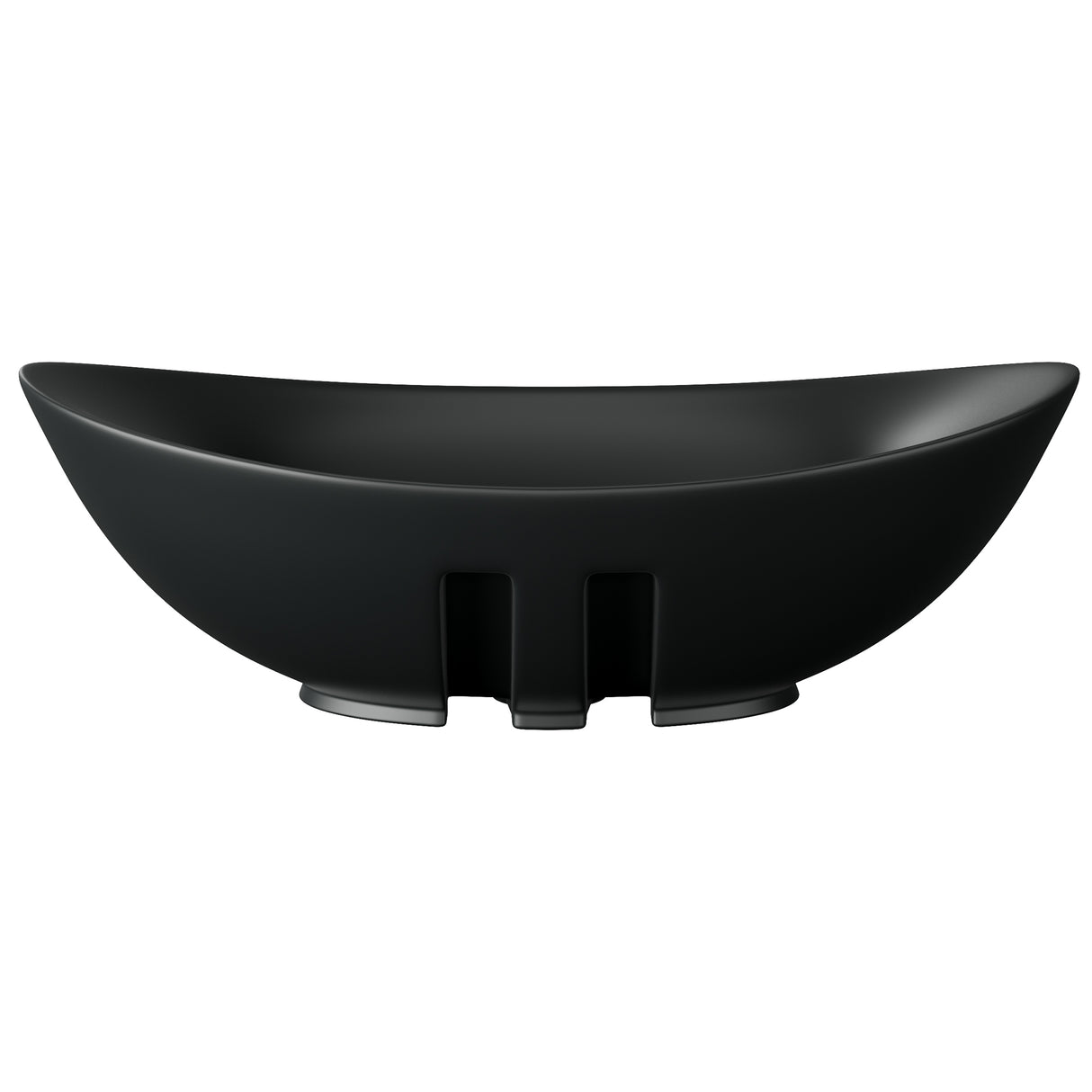 Vasque à poser ovale Glasvilla en céramique 59 x 38 cm, avec revêtement nano, réf. Br818