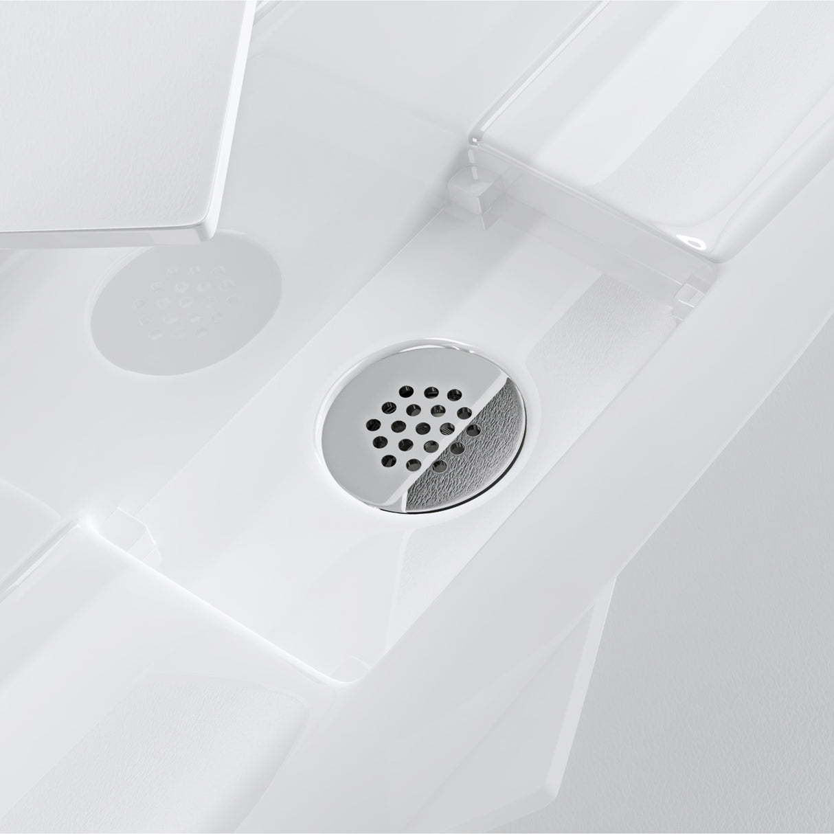 lavabo Glasvilla, lavabo à poser, lavabo suspendu, meuble vasque suspendu avec bonde, en fonte minérale, zone de vasque rectangulaire col19