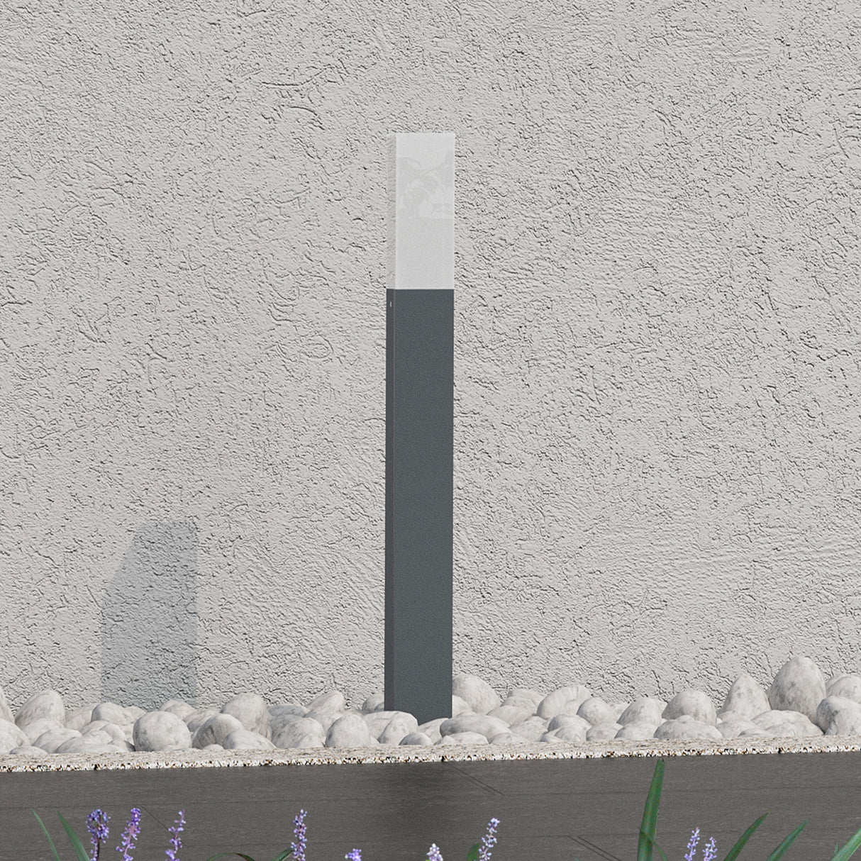 glasvilla Außenleuchte IP65 Wegeleuchte Außen | Pollerleuchte für Garten, 3000K Stehlampe Gartenlampe | Außenlampe Standleuchte 3W Deus Lumina