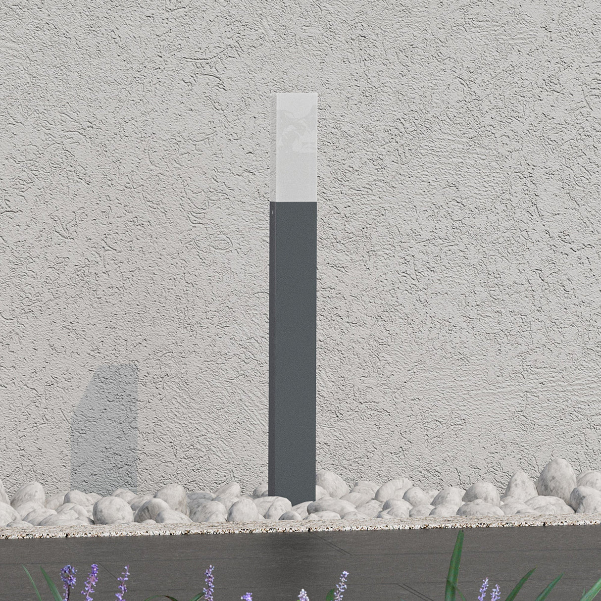 glasvilla Außenleuchte IP65 Wegeleuchte Außen | Pollerleuchte für Garten, 3000K Stehlampe Gartenlampe | Außenlampe Standleuchte 3W Deus Lumina