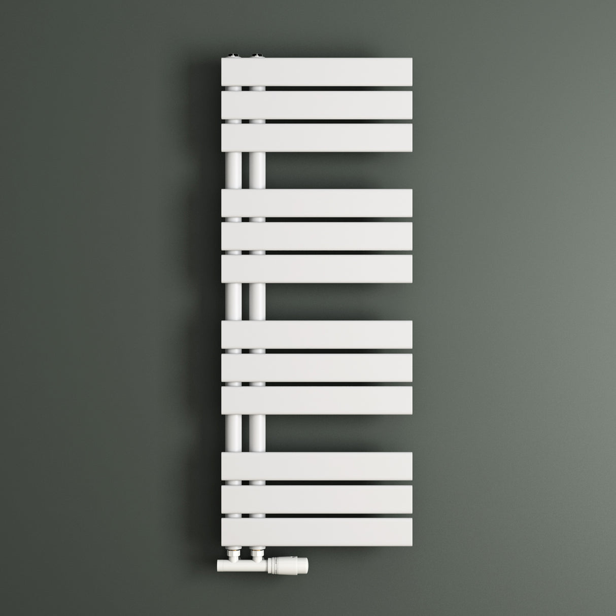 glasvilla Radiateur de Salle de Bain Radiateur Sèche-Serviettes à Raccordement Latéral Plat Sèche-Serviettes FN