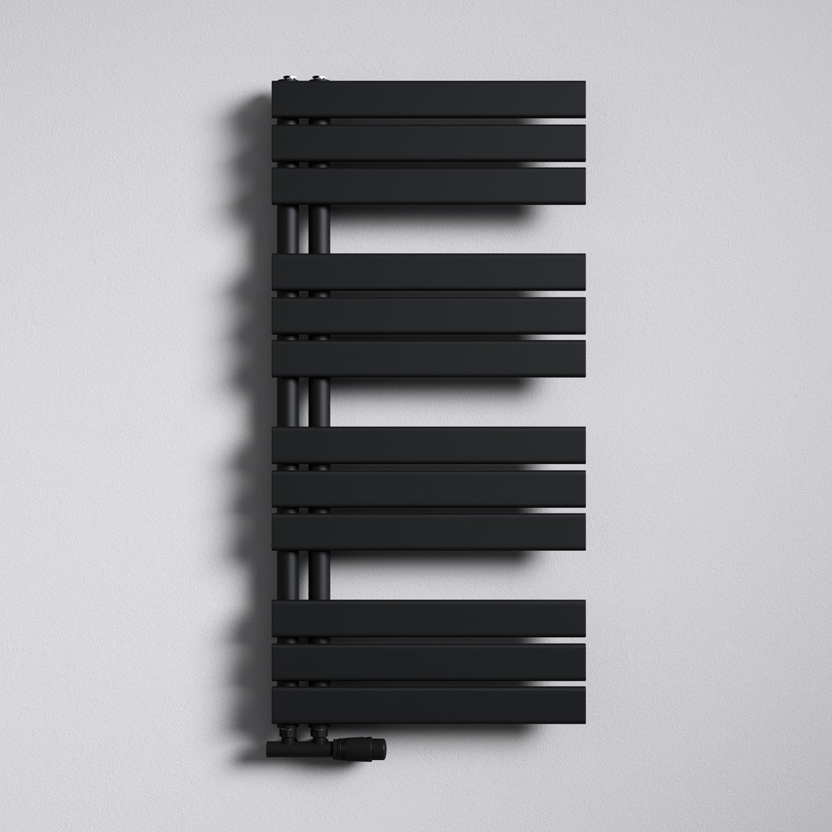 glasvilla Radiateur de Salle de Bain Radiateur Sèche-Serviettes à Raccordement Latéral Plat Sèche-Serviettes FN