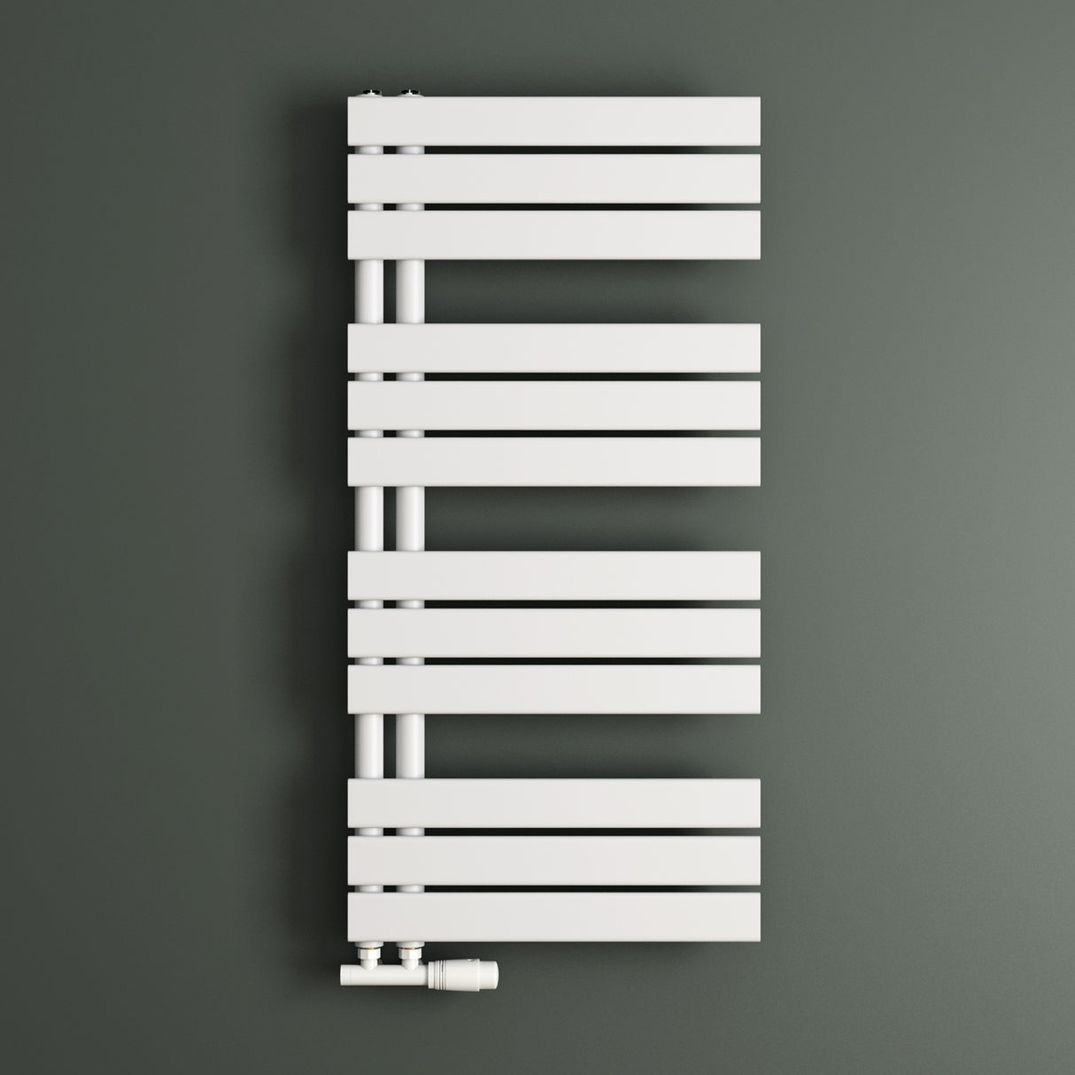 glasvilla Radiateur de Salle de Bain Radiateur Sèche-Serviettes à Raccordement Latéral Plat Sèche-Serviettes FN