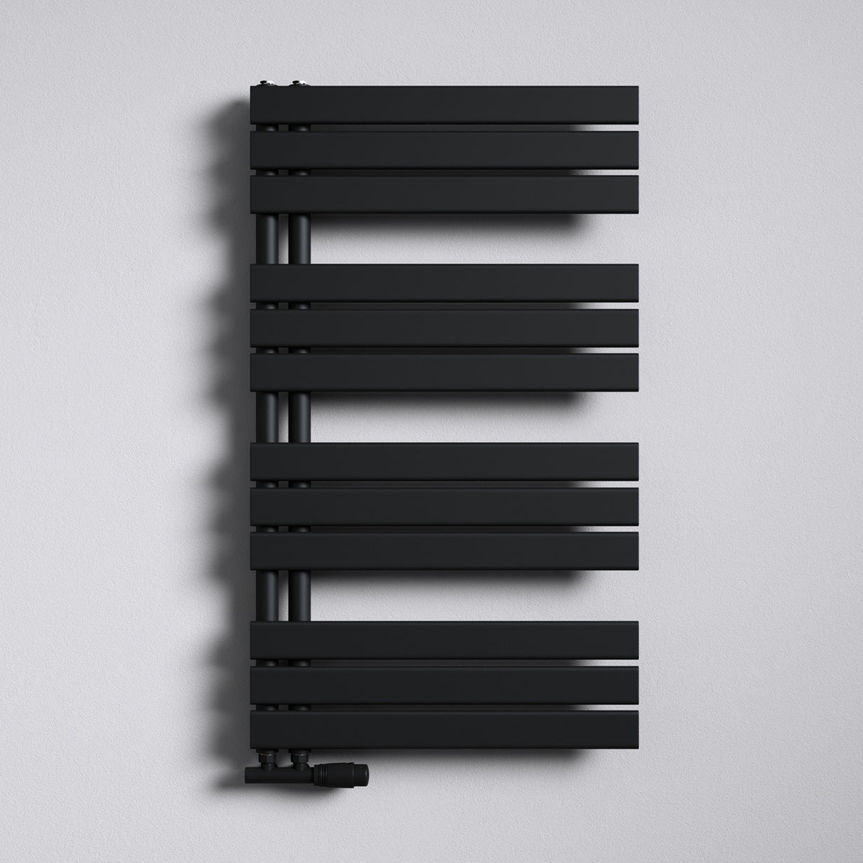 glasvilla Radiateur de Salle de Bain Radiateur Sèche-Serviettes à Raccordement Latéral Plat Sèche-Serviettes FN