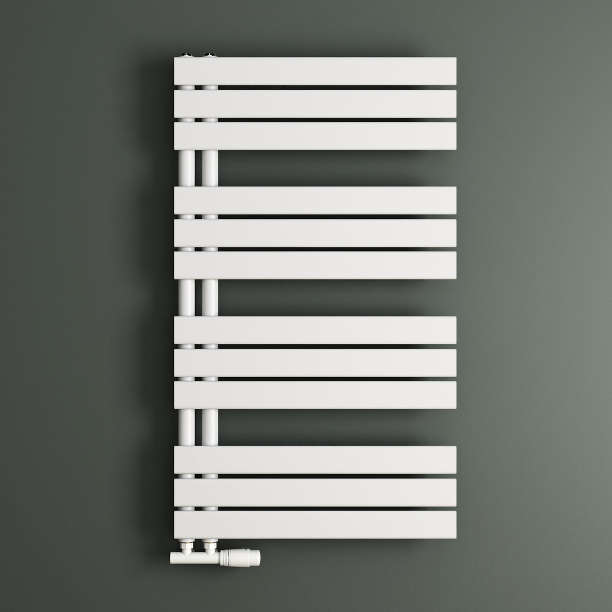 glasvilla Radiateur de Salle de Bain Radiateur Sèche-Serviettes à Raccordement Latéral Plat Sèche-Serviettes FN