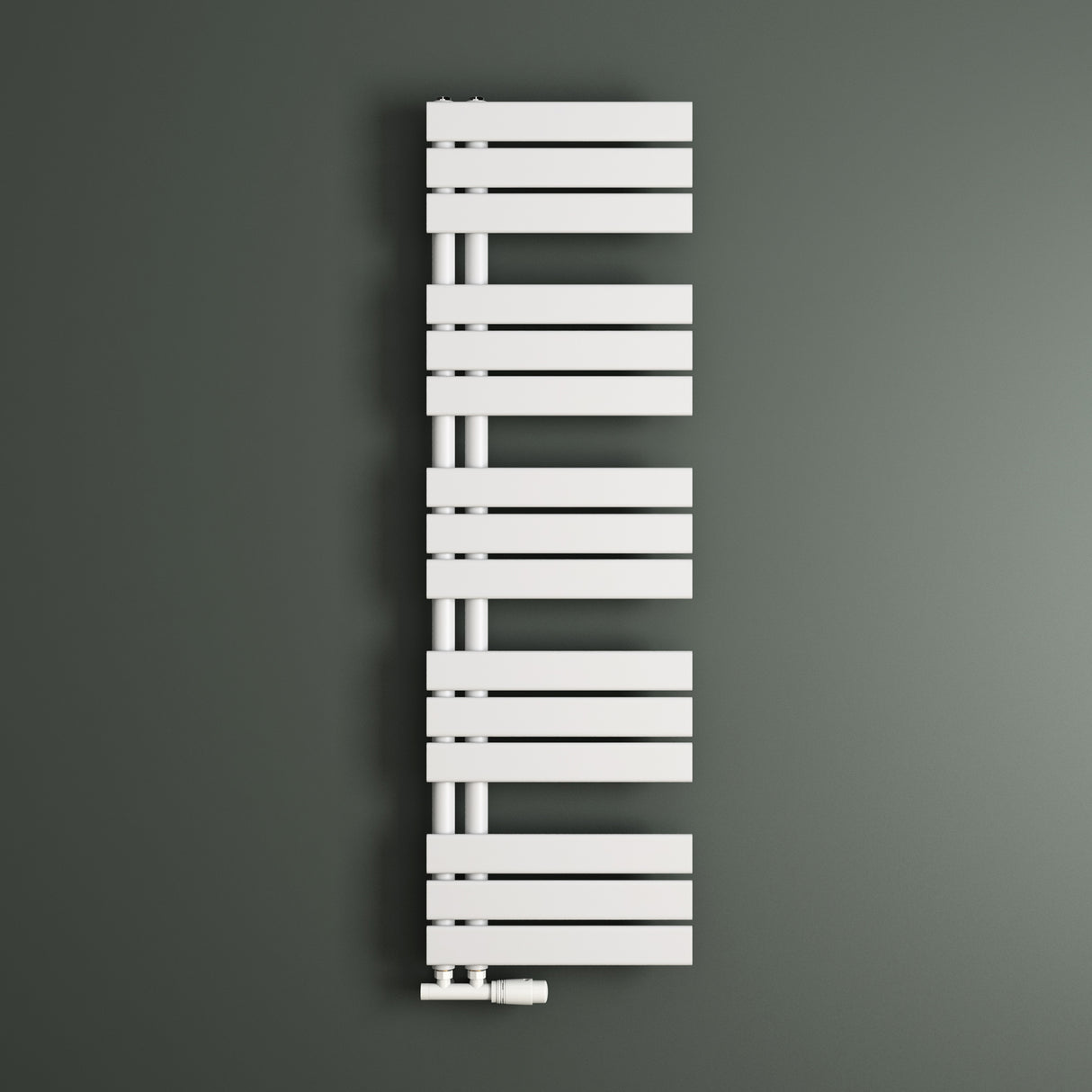 glasvilla Radiateur de Salle de Bain Radiateur Sèche-Serviettes à Raccordement Latéral Plat Sèche-Serviettes FN