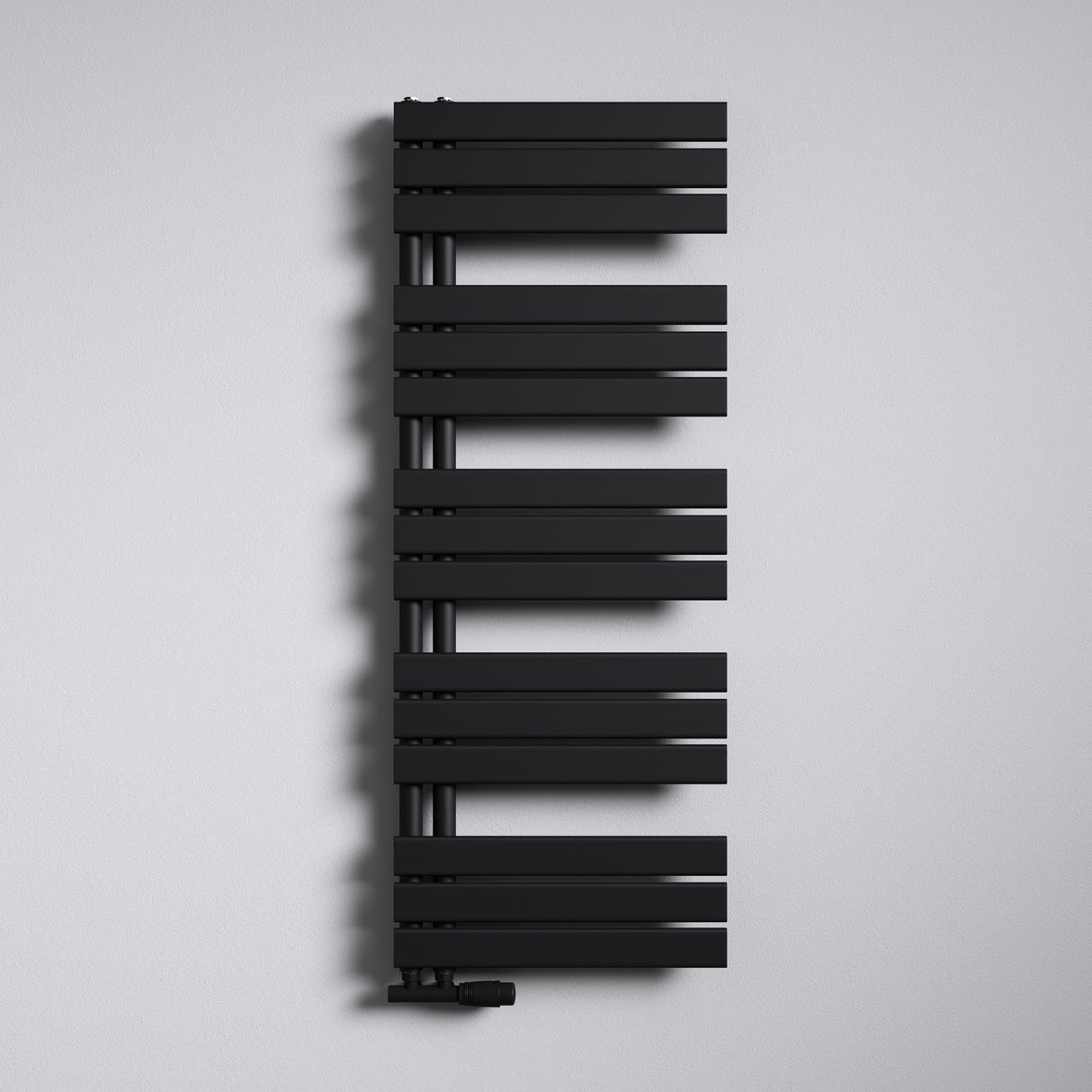 glasvilla Radiateur de Salle de Bain Radiateur Sèche-Serviettes à Raccordement Latéral Plat Sèche-Serviettes FN