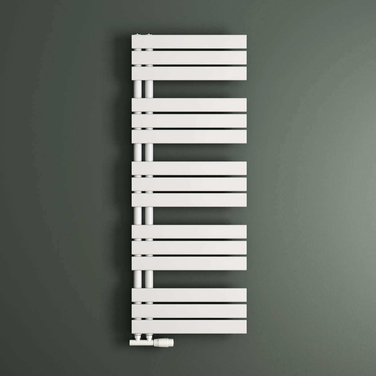 glasvilla Radiateur de Salle de Bain Radiateur Sèche-Serviettes à Raccordement Latéral Plat Sèche-Serviettes FN