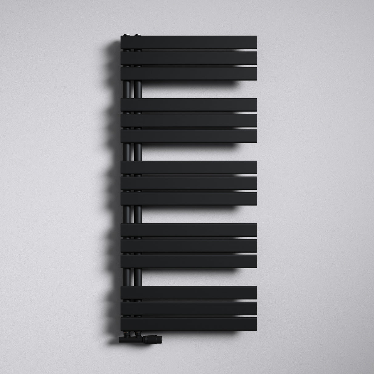 glasvilla Radiateur de Salle de Bain Radiateur Sèche-Serviettes à Raccordement Latéral Plat Sèche-Serviettes FN