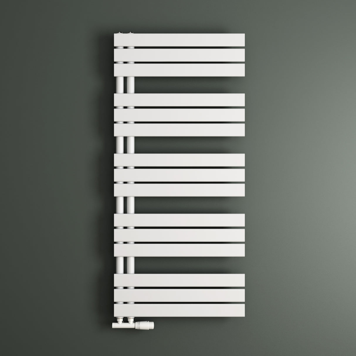 glasvilla Radiateur de Salle de Bain Radiateur Sèche-Serviettes à Raccordement Latéral Plat Sèche-Serviettes FN