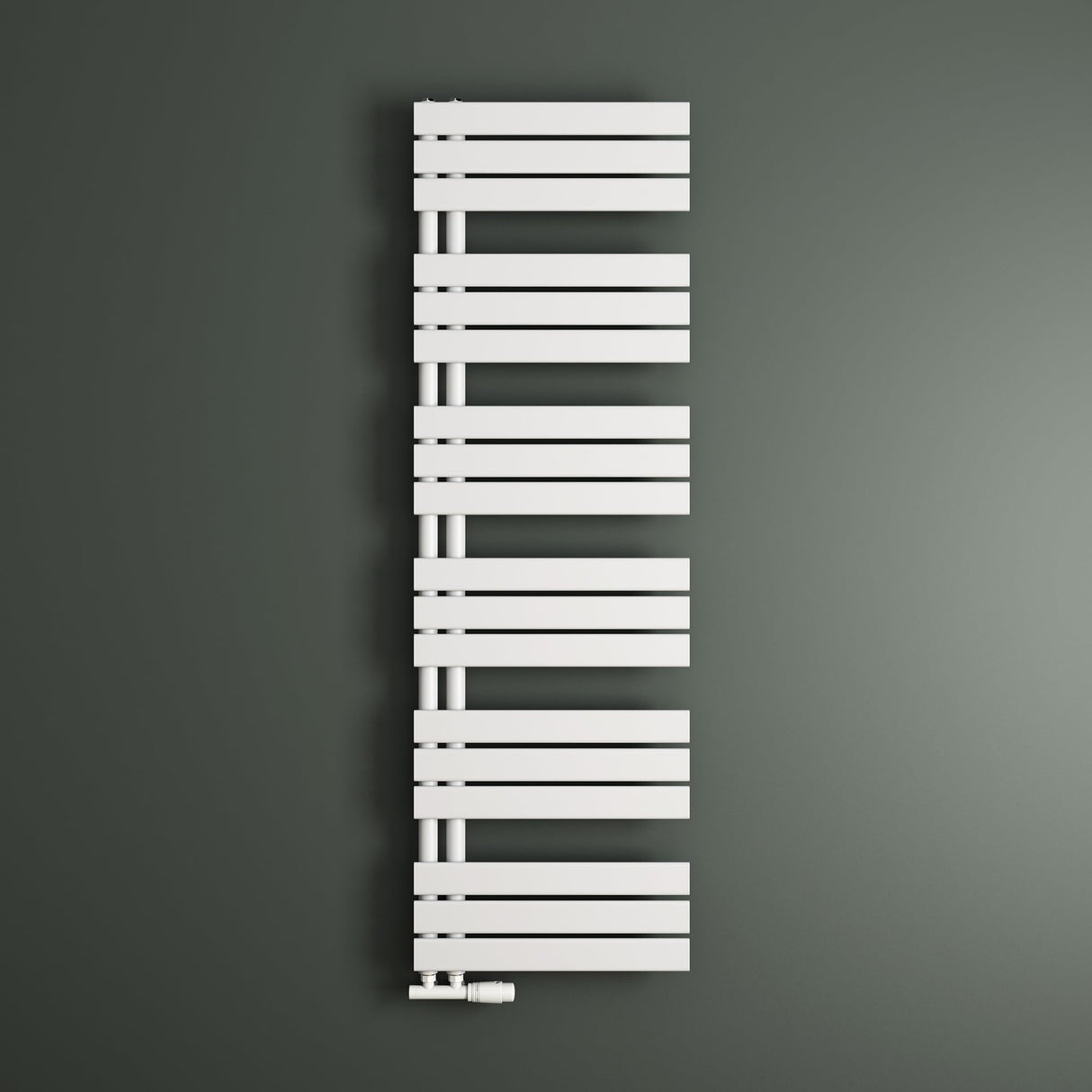 glasvilla Radiateur de Salle de Bain Radiateur Sèche-Serviettes à Raccordement Latéral Plat Sèche-Serviettes FN
