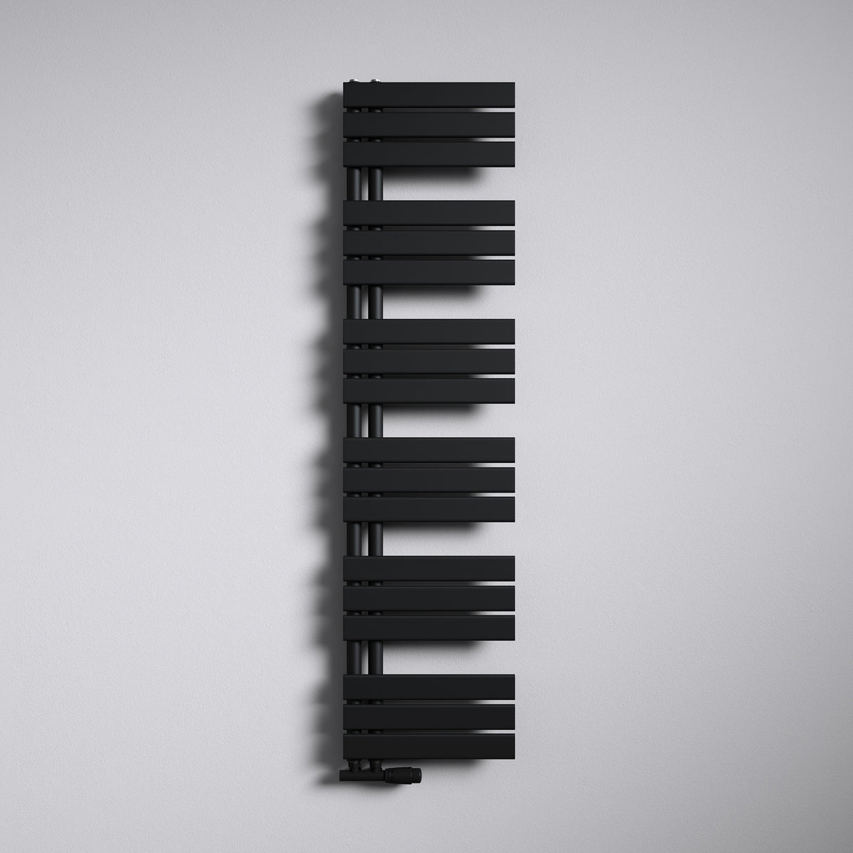 glasvilla Radiateur de Salle de Bain Radiateur Sèche-Serviettes à Raccordement Latéral Plat Sèche-Serviettes FN