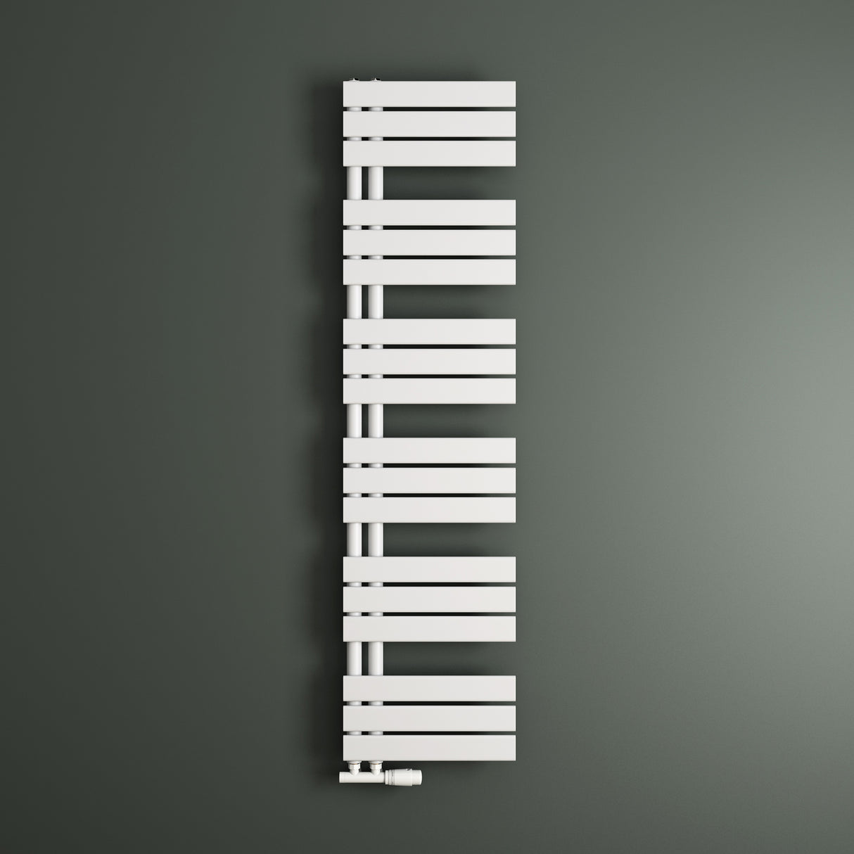 glasvilla Radiateur de Salle de Bain Radiateur Sèche-Serviettes à Raccordement Latéral Plat Sèche-Serviettes FN