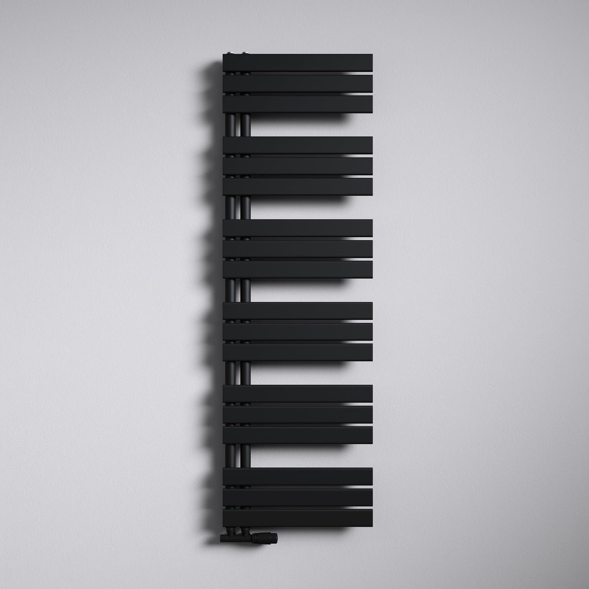 glasvilla Radiateur de Salle de Bain Radiateur Sèche-Serviettes à Raccordement Latéral Plat Sèche-Serviettes FN