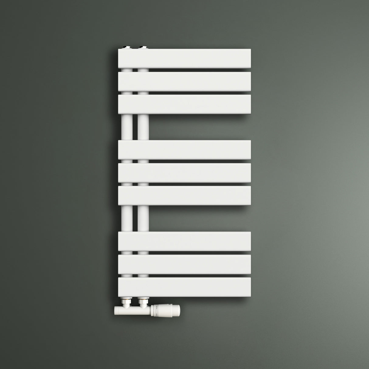 glasvilla Radiateur de Salle de Bain Radiateur Sèche-Serviettes à Raccordement Latéral Plat Sèche-Serviettes FN
