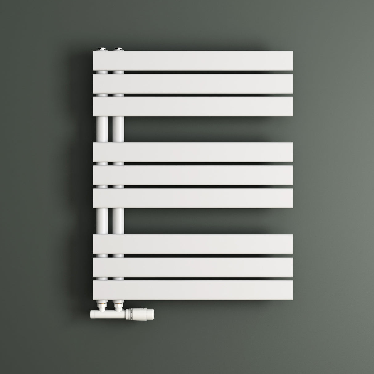 glasvilla Radiateur de Salle de Bain Radiateur Sèche-Serviettes à Raccordement Latéral Plat Sèche-Serviettes FN